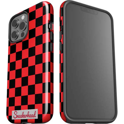 Sneakerhead Red Checkered iPhone 13 Pro Max Impact Case