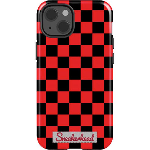 Sneakerhead Red Checkered iPhone 15 Impact Case