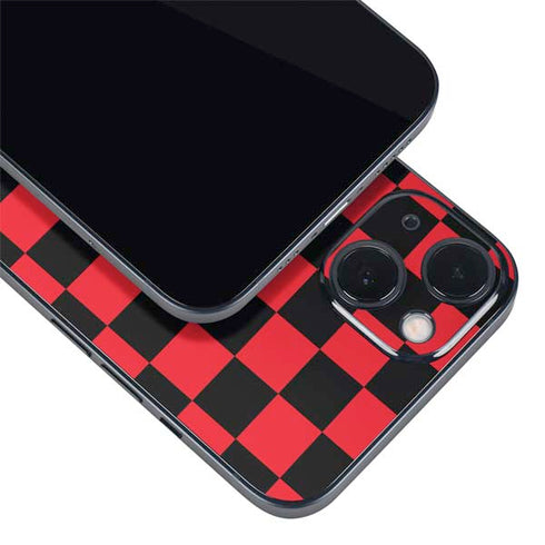Sneakerhead Red Checkered iPhone 15 Plus Skin