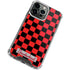 Sneakerhead Red Checkered iPhone 14 Pro Clear Case
