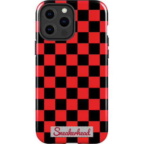 Sneakerhead Red Checkered iPhone 15 Pro Max Impact Case