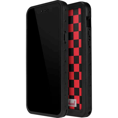 Sneakerhead Red Checkered iPhone 14 Pro Max Waterproof Case