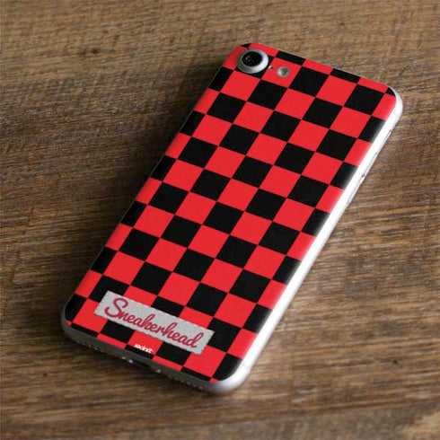 Sneakerhead Red Checkered iPhone 7 Skin