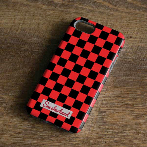 Sneakerhead Red Checkered iPhone 8 Pro Case