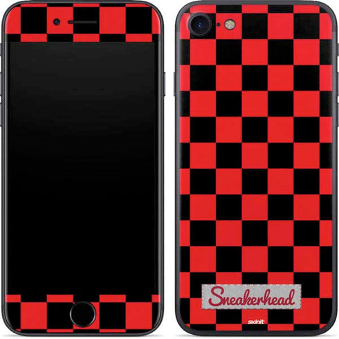 Sneakerhead Red Checkered iPhone SE (2nd & 3rd Gen) Skin