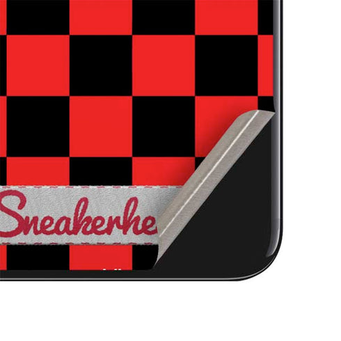 Sneakerhead Red Checkered iPhone SE (2nd & 3rd Gen) Skin