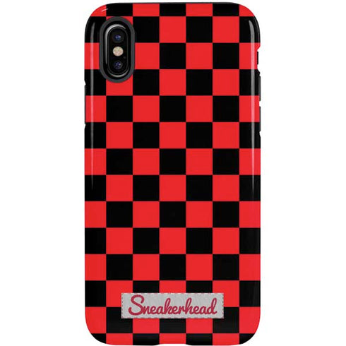 Sneakerhead Red Checkered iPhone X Pro Case