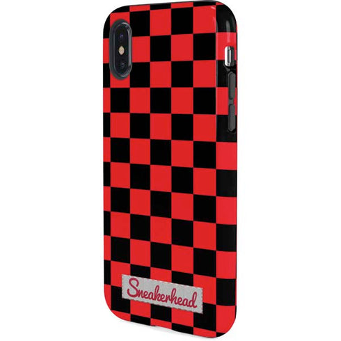 Sneakerhead Red Checkered iPhone X Pro Case