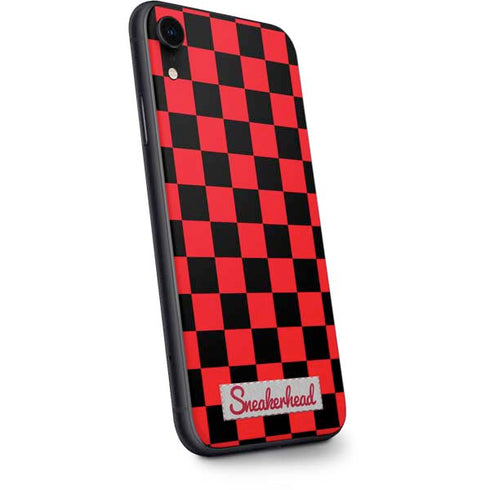 Sneakerhead Red Checkered iPhone XR Skin