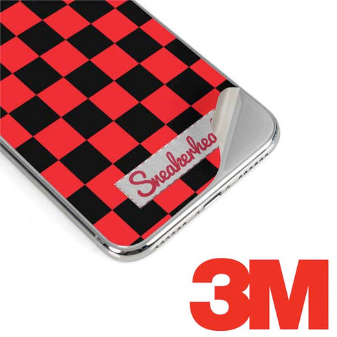 Sneakerhead Red Checkered iPhone XS Max Skin