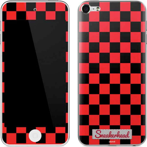 Sneakerhead Red Checkered Apple iPod Skin