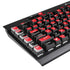 Sneakerhead Red Checkered K95 RGB PLATINUM Mechanical Gaming Keyboard Skin