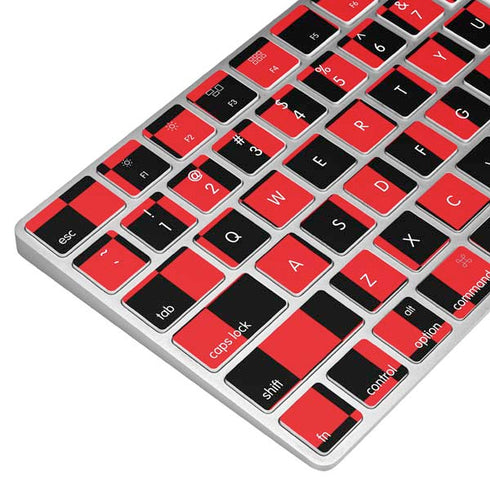 Sneakerhead Red Checkered Magic Keyboard Skin
