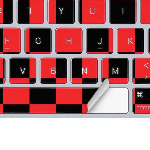 Sneakerhead Red Checkered Magic Keyboard Skin