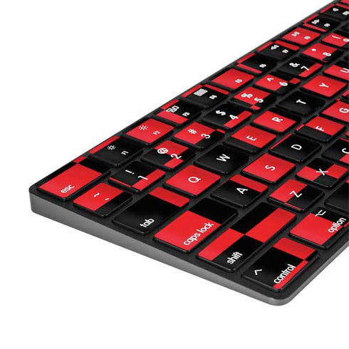 Sneakerhead Red Checkered Magic Keyboard with Numeric Keypad Skin