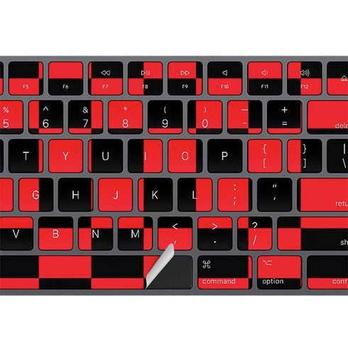Sneakerhead Red Checkered Magic Keyboard with Numeric Keypad Skin