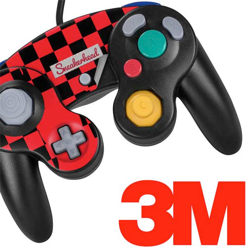 Sneakerhead Red Checkered Nintendo GameCube Controller Skin