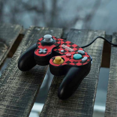 Sneakerhead Red Checkered Nintendo GameCube Controller Skin