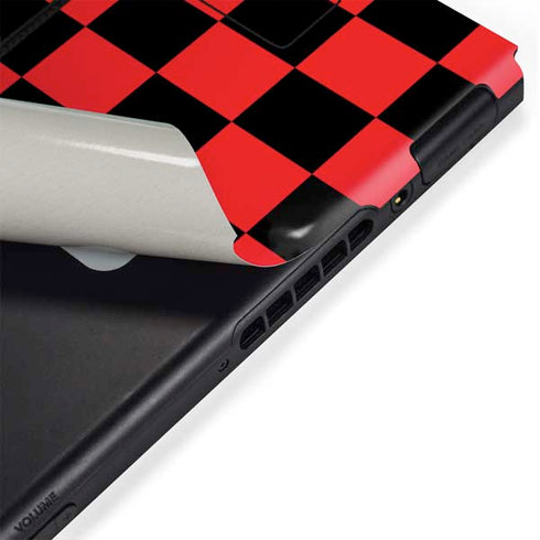 Sneakerhead Red Checkered Nintendo Switch Bundle Skin