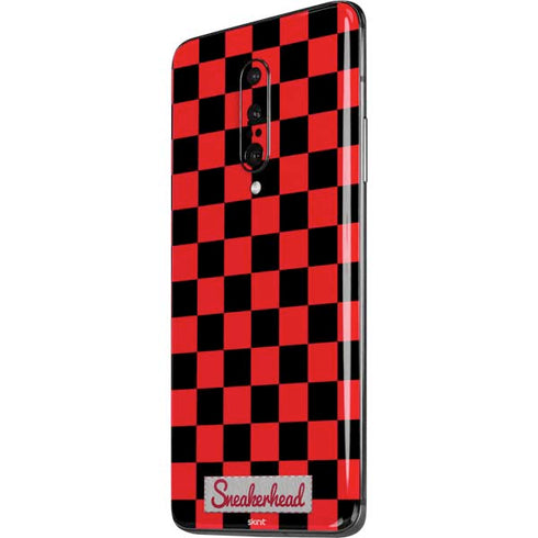 Sneakerhead Red Checkered OnePlus 7 Pro Skin