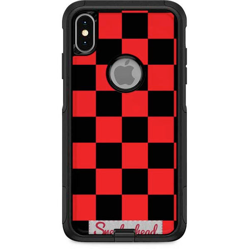 Sneakerhead Red Checkered Otterbox Commuter iPhone Skin