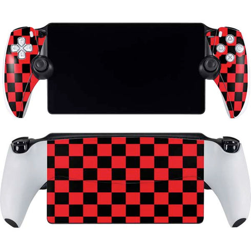Sneakerhead Red Checkered PlayStation Portal Remote Player Skin