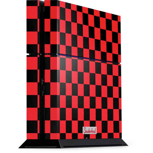 Sneakerhead Red Checkered PS4 Console Skin