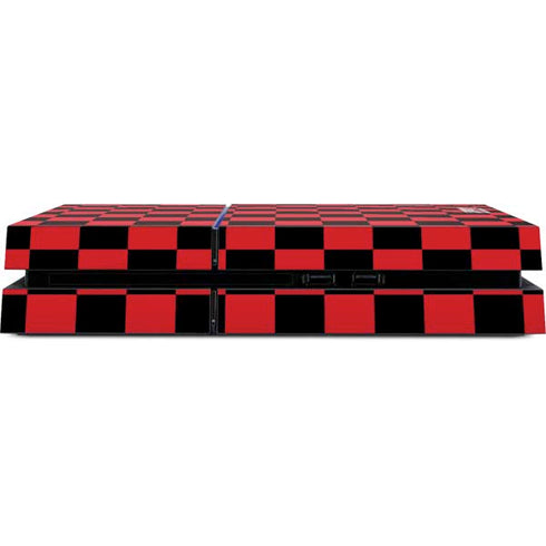 Sneakerhead Red Checkered PS4 Console Skin