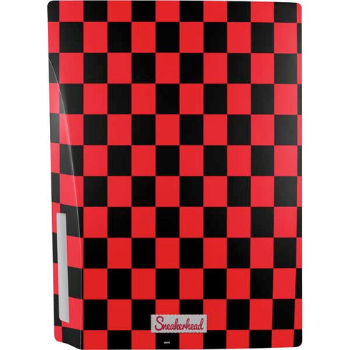 Sneakerhead Red Checkered PS5 Console Skin