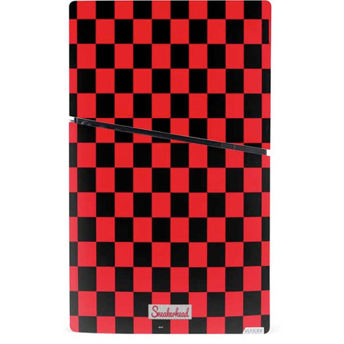Sneakerhead Red Checkered PS5 Slim Digital Edition Bundle Skin