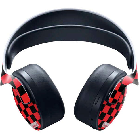 Sneakerhead Red Checkered PULSE 3D Wireless Headset for PS5 Skin