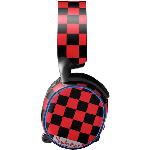 Sneakerhead Red Checkered SteelSeries Arctis 5 Skin