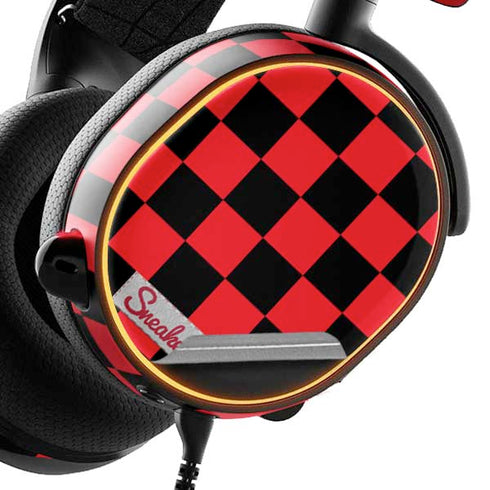 Sneakerhead Red Checkered SteelSeries Arctis 5 Skin