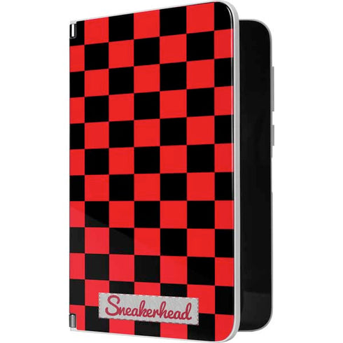 Sneakerhead Red Checkered Surface Duo Skin
