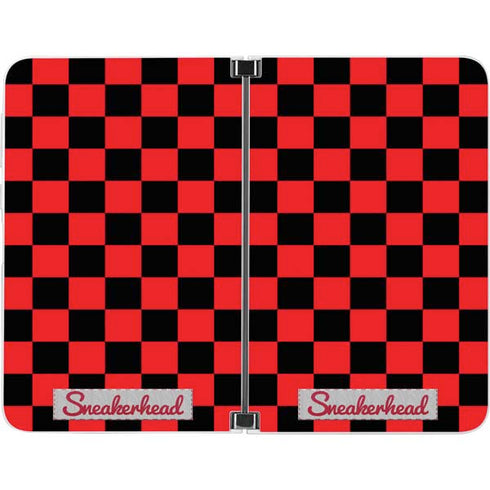 Sneakerhead Red Checkered Surface Duo Skin