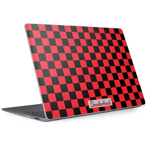 Sneakerhead Red Checkered Surface Laptop 2 Skin