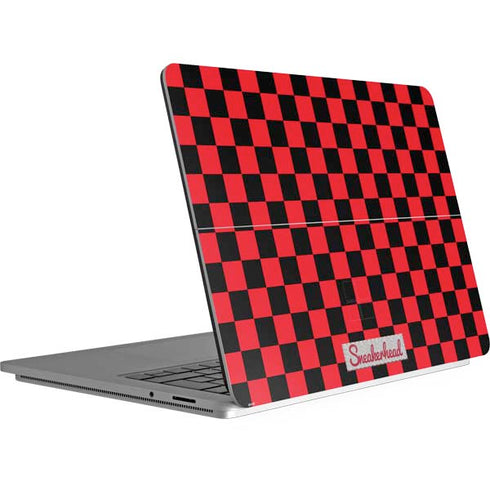 Sneakerhead Red Checkered Surface Laptop Studio Skin