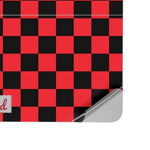 Sneakerhead Red Checkered Surface Laptop Studio Skin