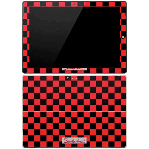 Sneakerhead Red Checkered Surface Pro 3 Skin