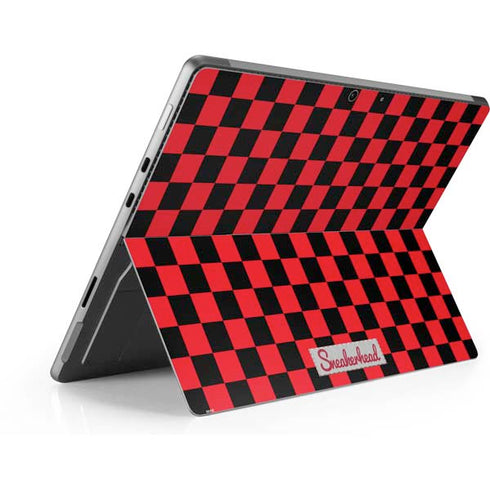 Sneakerhead Red Checkered Surface Pro 8 Skin