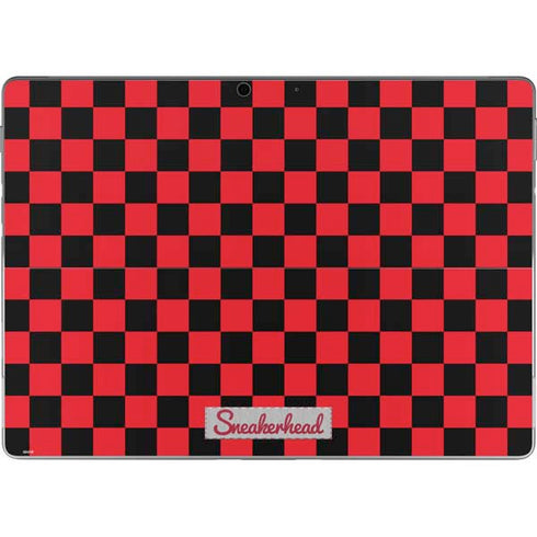 Sneakerhead Red Checkered Surface Pro 9 Skin