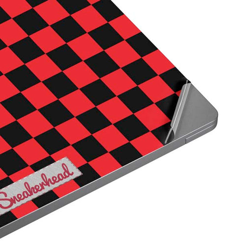 Sneakerhead Red Checkered Universal Laptop 18in (14.6 x 10.6in) Skin