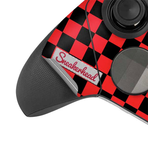 Sneakerhead Red Checkered Xbox Elite Wireless Controller Series 2 Skin
