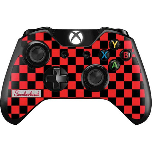 Sneakerhead Red Checkered Xbox One Controller Skin