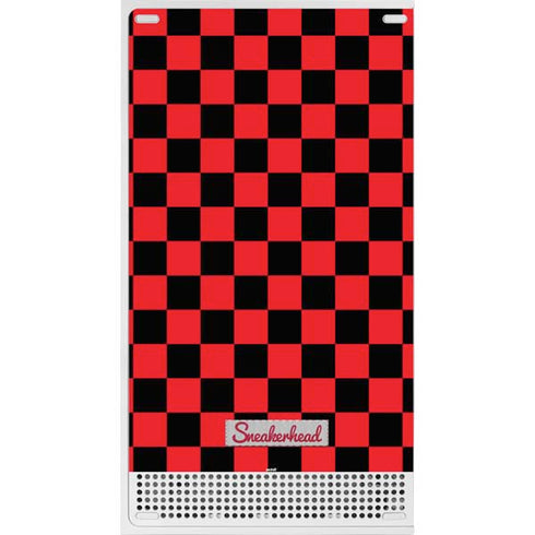Sneakerhead Red Checkered Xbox Series S Console Skin