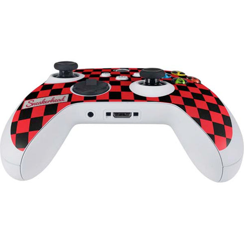 Sneakerhead Red Checkered Xbox Series S Controller Skin