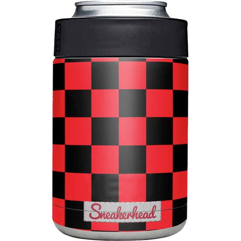 Sneakerhead Red Checkered Yeti Colster Can Insulator Skin