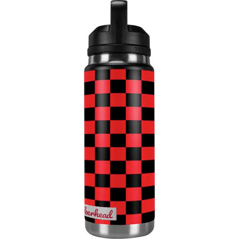 Sneakerhead Red Checkered YETI Rambler 26oz Bottle Skin