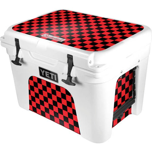 Sneakerhead Red Checkered YETI Tundra 35 Hard Cooler Skin