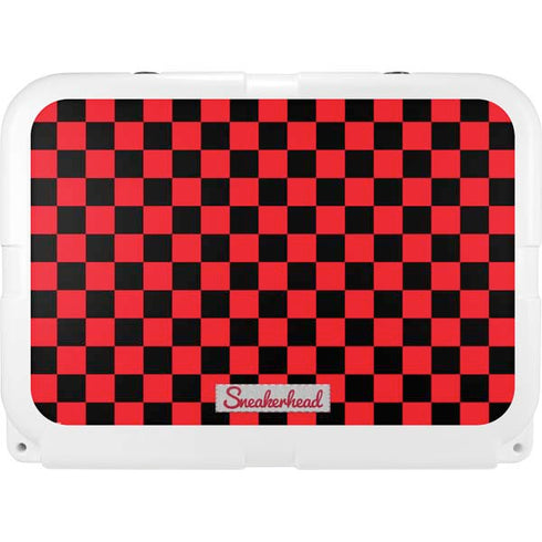 Sneakerhead Red Checkered YETI Tundra 35 Hard Cooler Skin